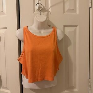Orange Sleeveless Women's Top